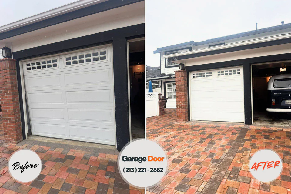 Before and after: garage door repair 79938